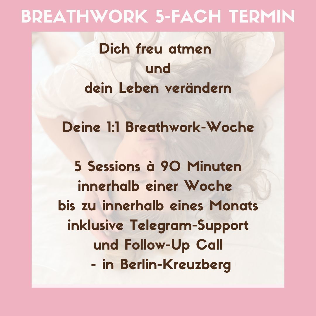 1:1 Breathwork Woche ~ 5fach Termin / ANZAHLUNG
