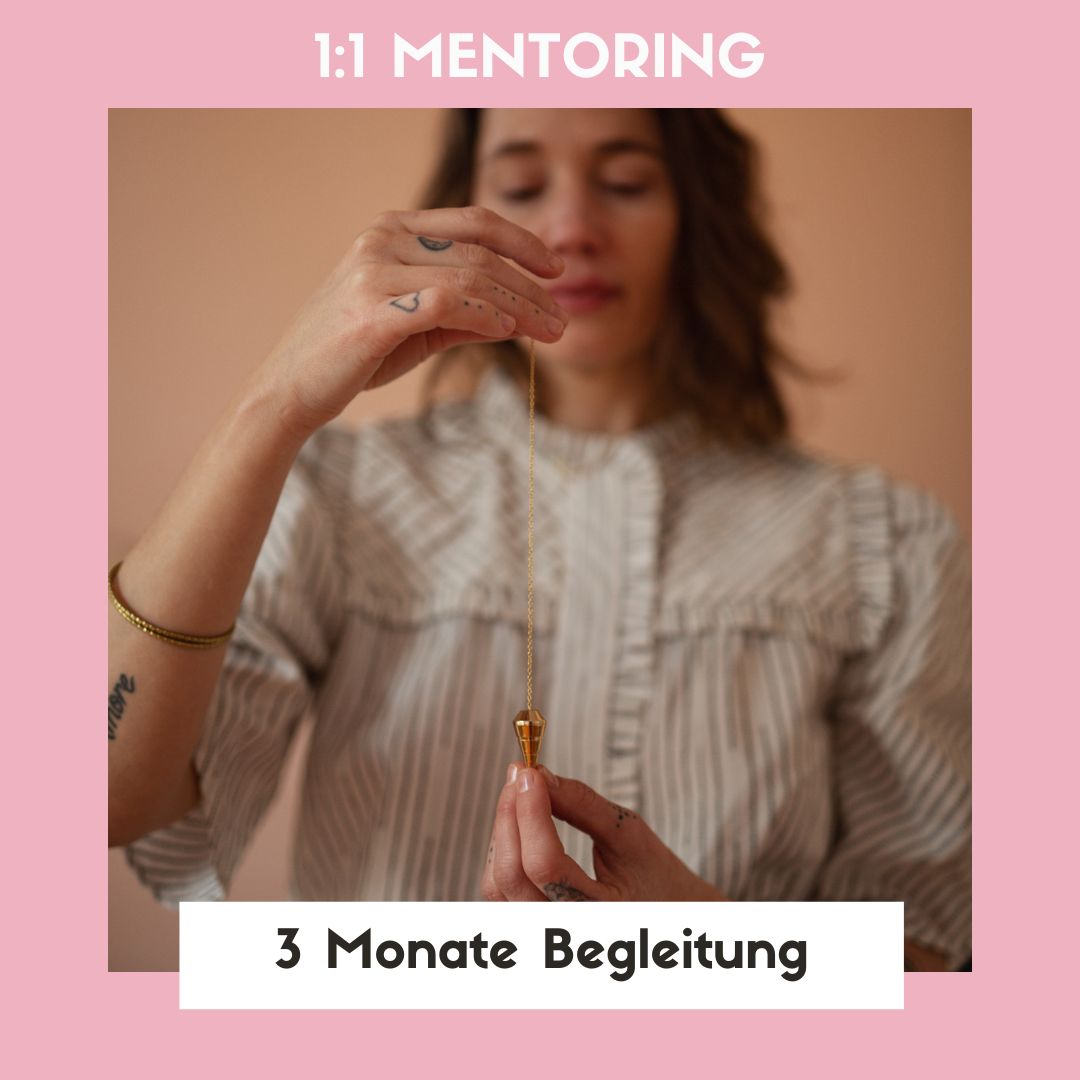 1:1 Mentoring ~ 3 Monate ~ 6 Sessions / ANZAHLUNG